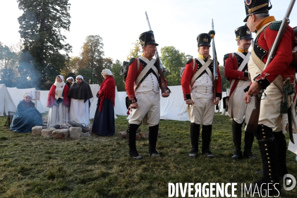 Reconstitution napoleon 1er et marie-louise a fontainebleau en 1810