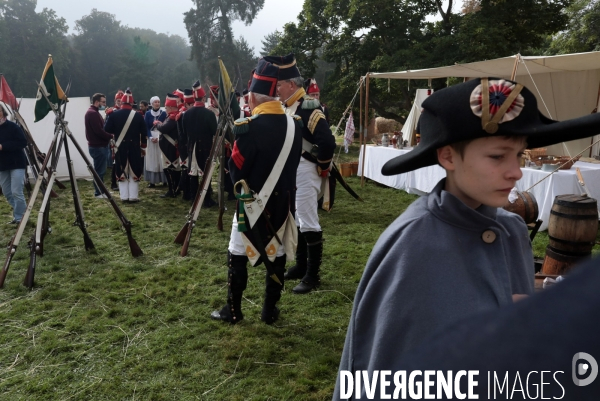 Reconstitution napoleon 1er et marie-louise a fontainebleau en 1810