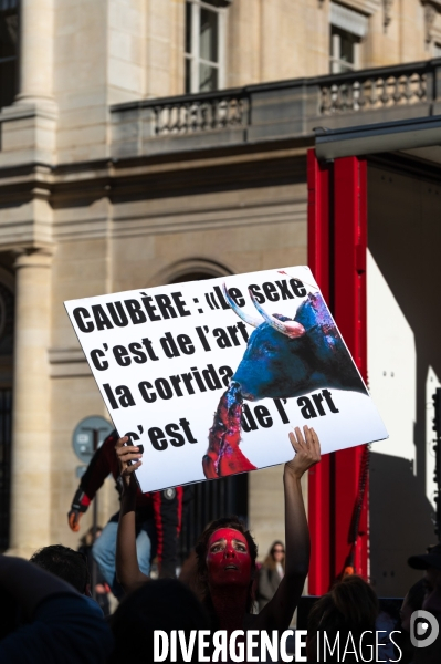 Me Too théâtre. Manifestation.