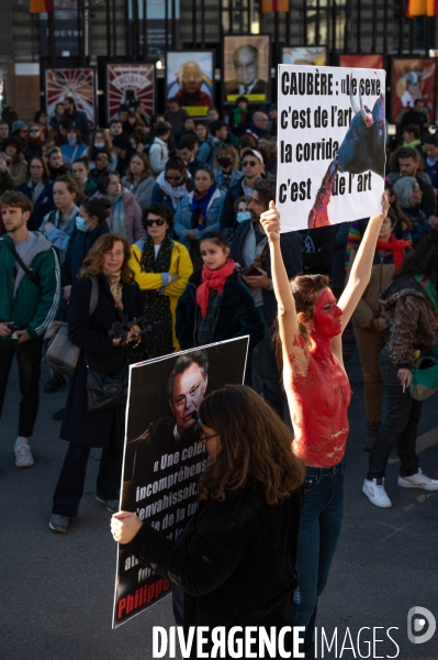 Me Too théâtre. Manifestation.