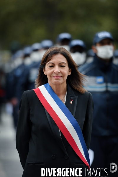 Cérémonie officielle de présentation de la première promotion de la police municipale de Paris