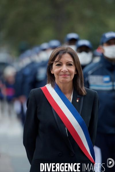 Cérémonie officielle de présentation de la première promotion de la police municipale de Paris