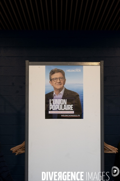 Jean-Luc Mélenchon en meeting.