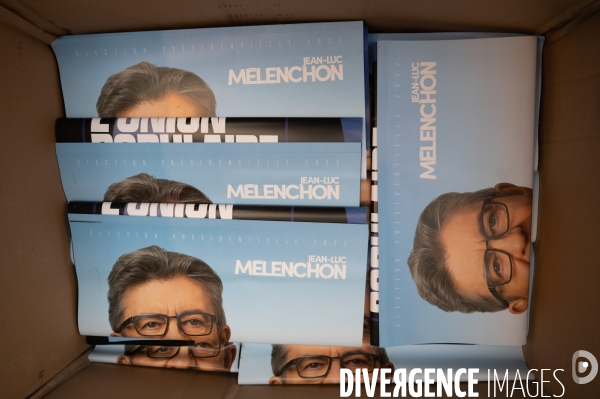 Jean-Luc Mélenchon en meeting.