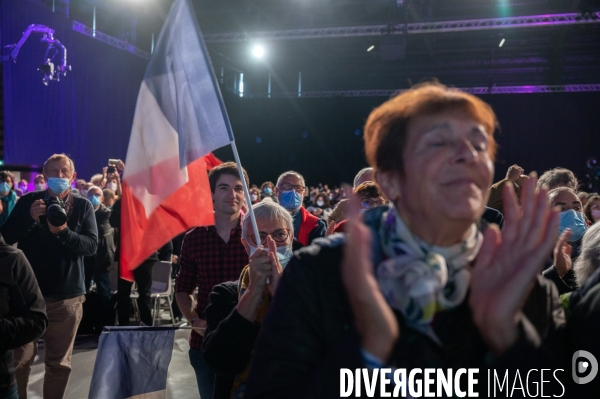 Jean-Luc Mélenchon en meeting.