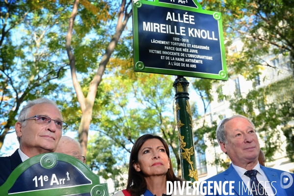 Inauguration de l allée mireille knoll