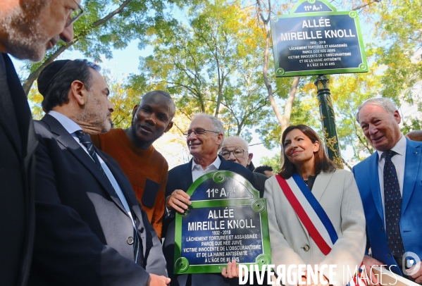 Inauguration de l allée mireille knoll