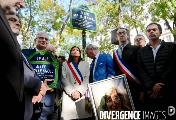 Inauguration de l allée mireille knoll