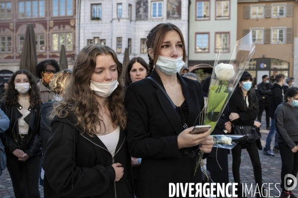 Marche blanche à Mulhouse en mémoire à Dinah