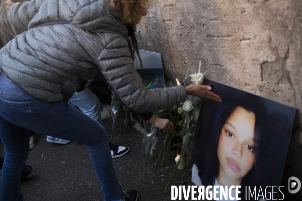 Marche blanche à Mulhouse en mémoire à Dinah