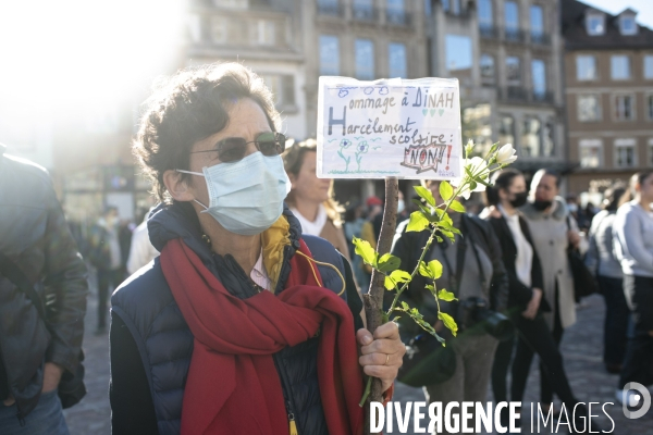 Marche blanche - Harcelement scolaire - Dinah