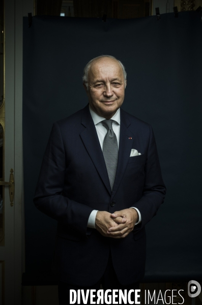 Portrait de laurent fabius, president du conseil constitutionnel.