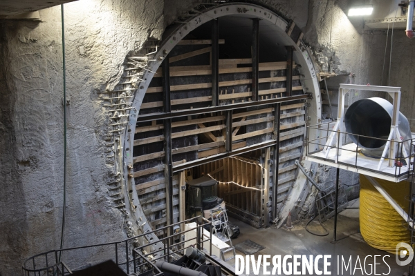Chantier de la future gare de la porte Maillot
