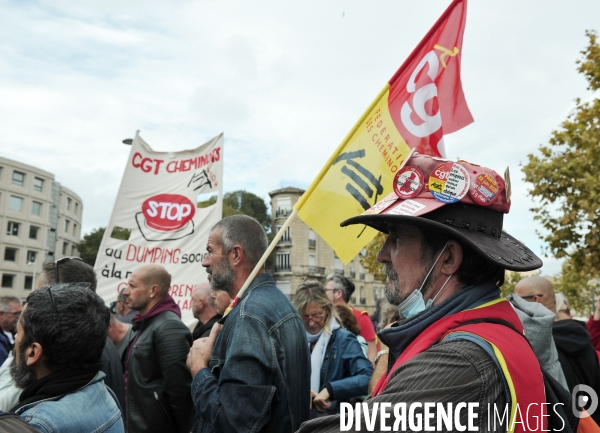 Manifestation cgt sncf