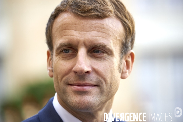 Emmanuel Macron, reception du president colombien Ivan  DUQUE