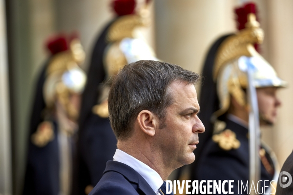 Emmanuel Macron, reception du president colombien Ivan  DUQUE