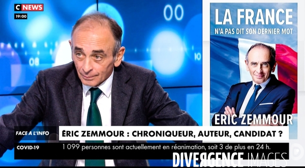 Eric zemmour sur cnews dans face a l info