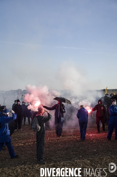 Manifestation et action contre les bassines agricoles a mauze-le-mignon.