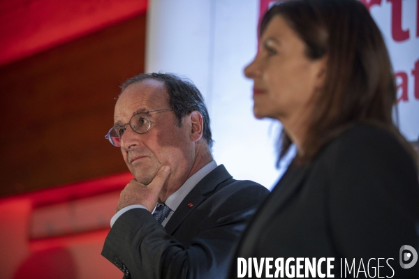 Anne HIDALGO et François Hollande à la fête de la rose de  Vénarsal à Malemort.
