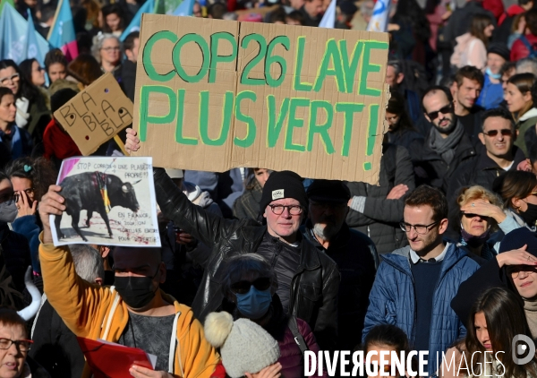 COP 26 manifestation pour le climat a paris