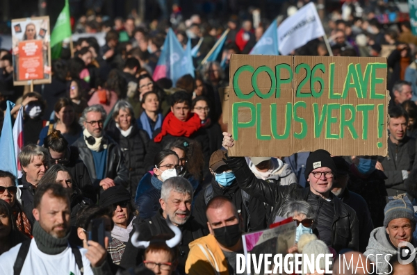 COP 26 manifestation pour le climat a paris