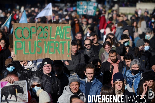 COP 26 manifestation pour le climat a paris