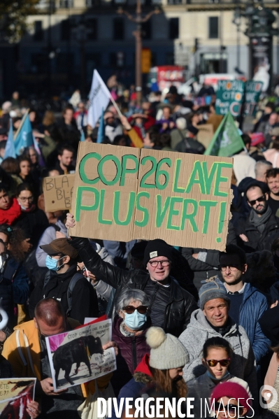 COP 26 manifestation pour le climat a paris