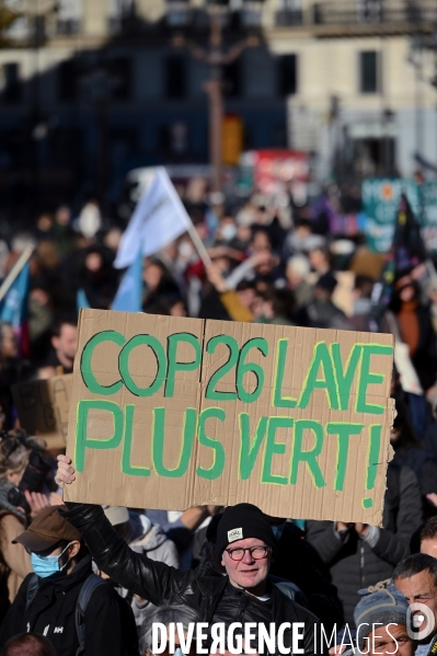 COP 26 manifestation pour le climat a paris