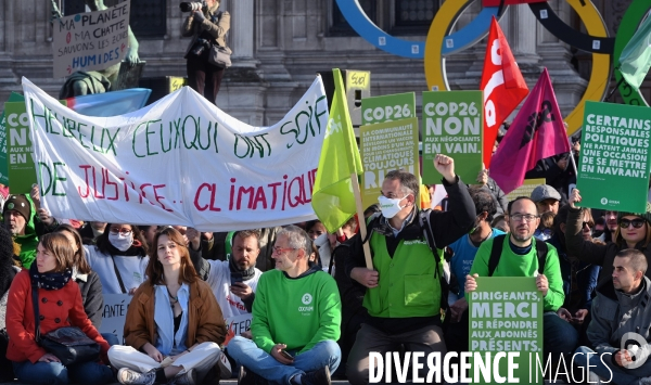 COP 26 manifestation pour le climat a paris