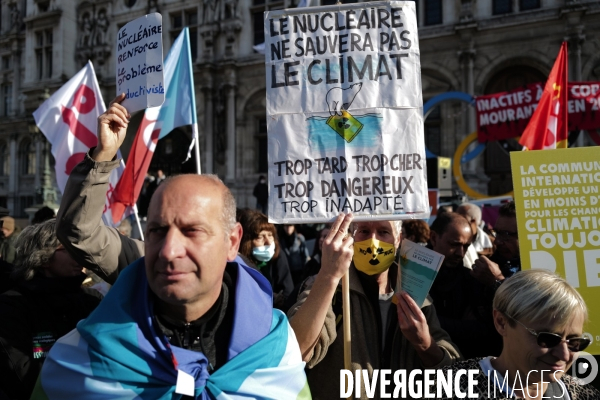 COP 26 manifestation pour le climat a paris