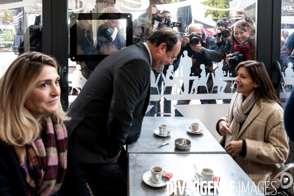 Anne Hidalgo au marché de Tulle