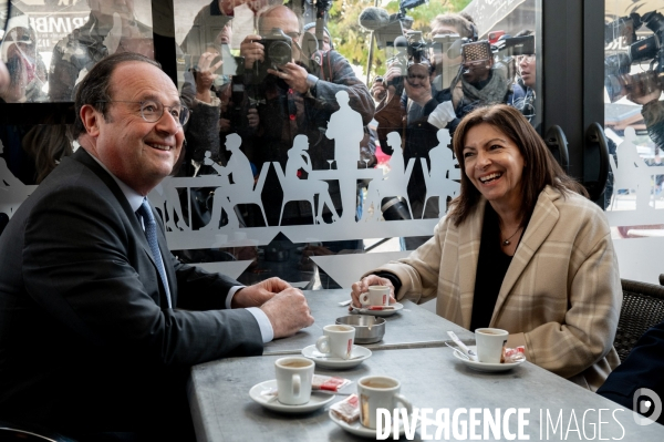 Anne Hidalgo au marché de Tulle