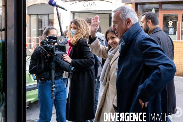 Anne Hidalgo au marché de Tulle