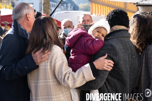 Anne Hidalgo au marché de Tulle