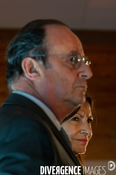 Hidalgo & Hollande à la fête de la rose.