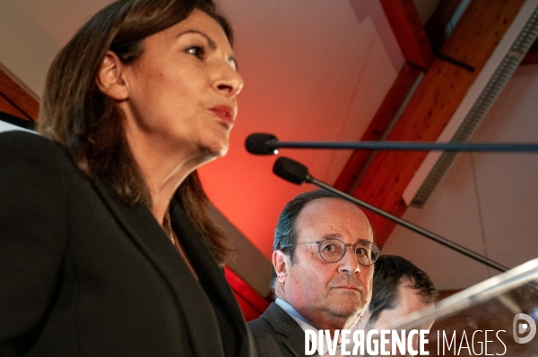 Hidalgo & Hollande à la fête de la rose.