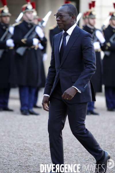 E.macron recoit le president de la republique du benin