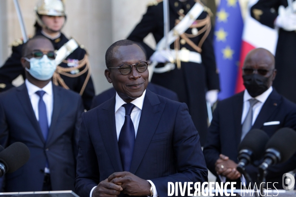 E.macron recoit le president de la republique du benin