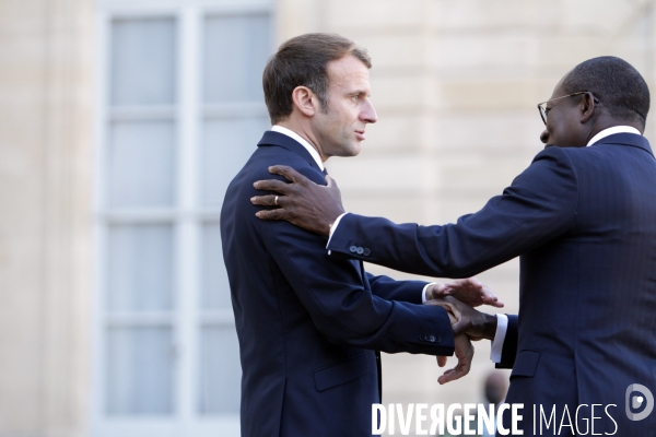 E.macron recoit le president de la republique du benin