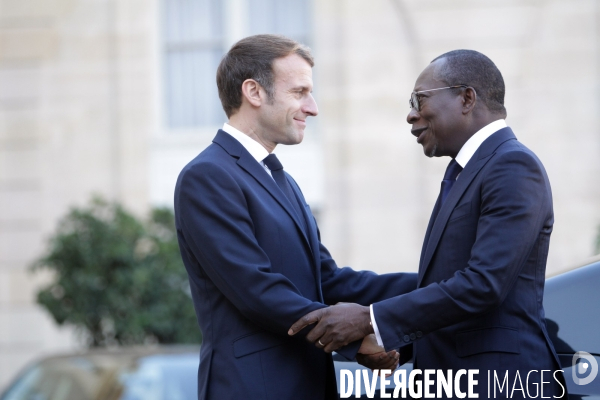 E.macron recoit le president de la republique du benin