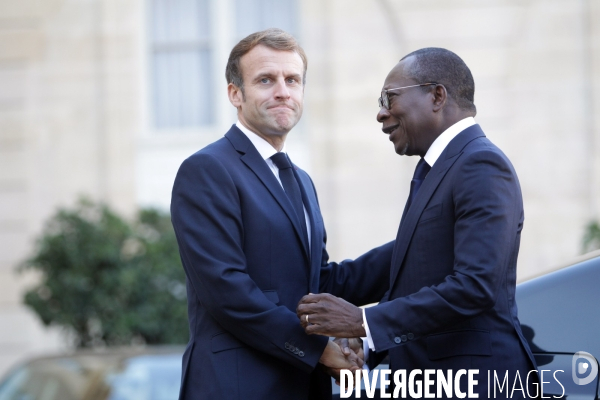 E.macron recoit le president de la republique du benin