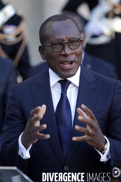 E.macron recoit le president de la republique du benin