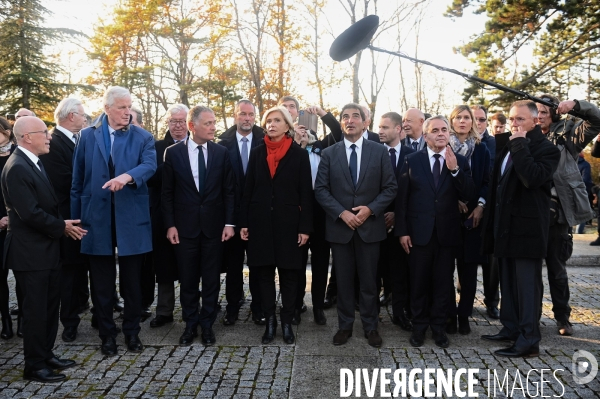 Les republicains / Cérémonie d hommage à Colombey les Deux Eglises