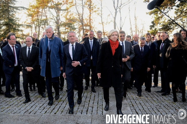 Les republicains / Cérémonie d hommage à Colombey les Deux Eglises