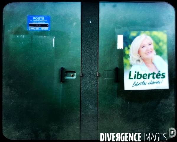 Affiche pour la presidentielle de 2022 de Marine Le Pen