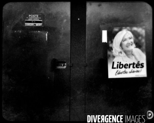 Affiche pour la presidentielle de 2022 de Marine Le Pen