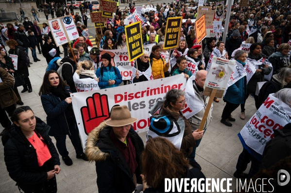 Manifestation contre la loi Covid et le passe sanitaire