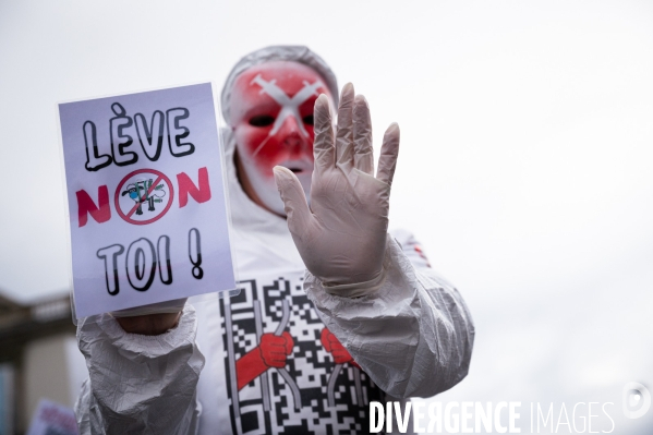 Manifestation contre la loi Covid et le passe sanitaire