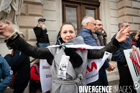 Manifestation contre la loi Covid et le passe sanitaire