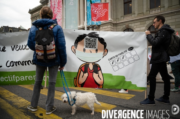 Manifestation contre la loi Covid et le passe sanitaire